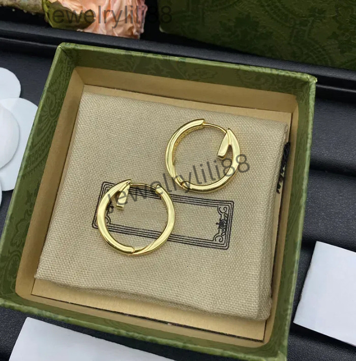 Luxury Designer Hoop Earrings for Womens Gold Hoops Earings Ear Jewelry Womans Earring Stud Dangle Earing Christmas Gift guccis guccii ggs gucciearring 4DEE