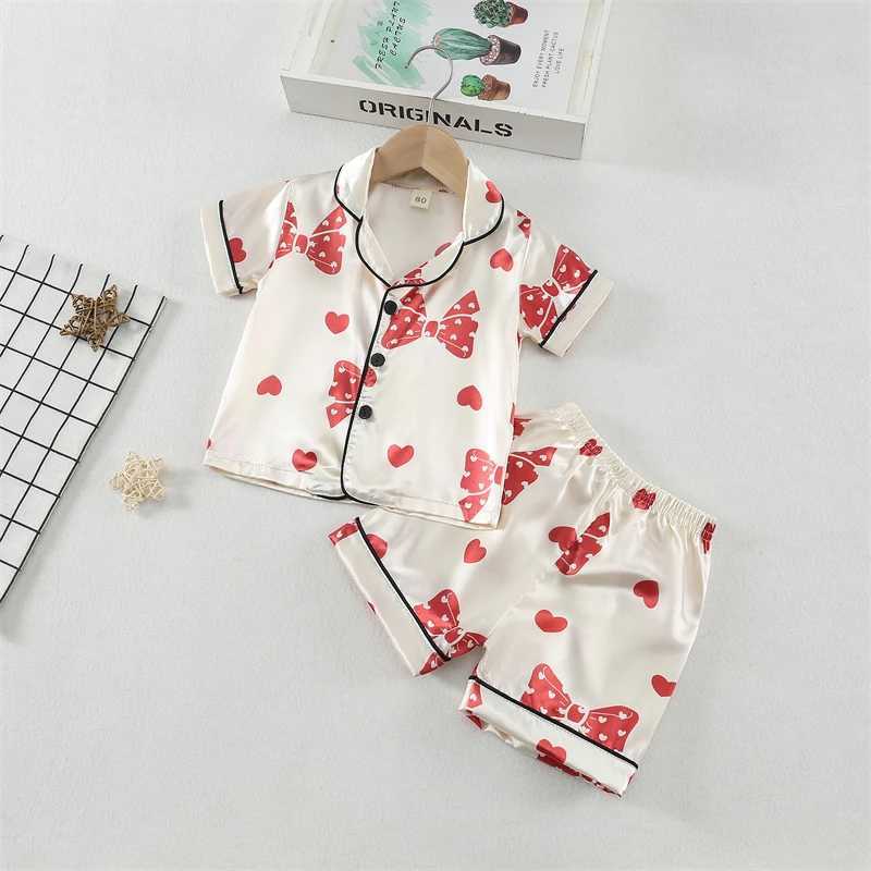 New Summer Baby Girls Clothes Suit Children Sleepwear Shirt Shorts 2Pcs/Sets Infant Pajamas Kids Clothing Toddler Casual Costume H260403