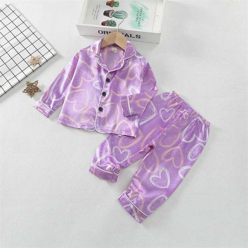Autumn Baby Girls Clothes Set Children Pajamas Long Sleeved Shirt Pants 2Pcs/Sets Kids Sleepwear Toddler Clothing Infant Costume H260403