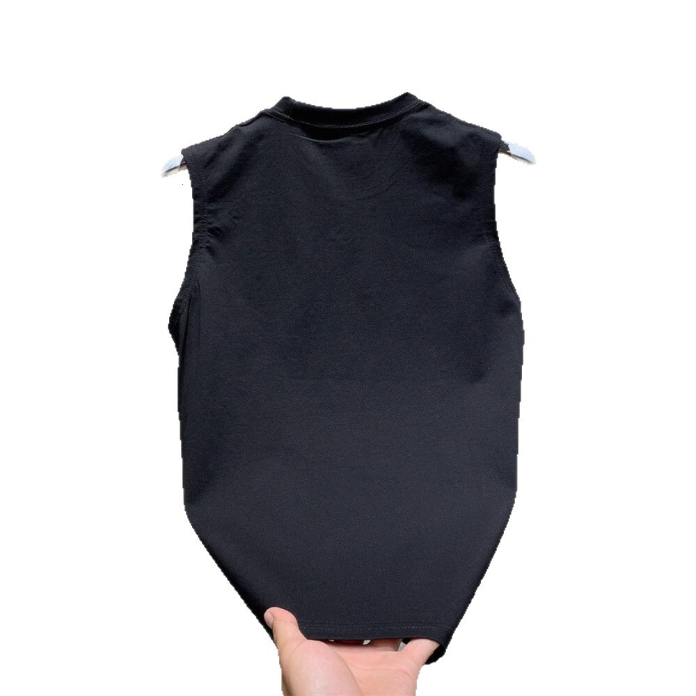 Luxury Brand Designer Men T-shirt 2026 Summer New Dopamine Style Cool Sleeveless Vest Fashionable Loose Wide-Fit Stylish Tank Top