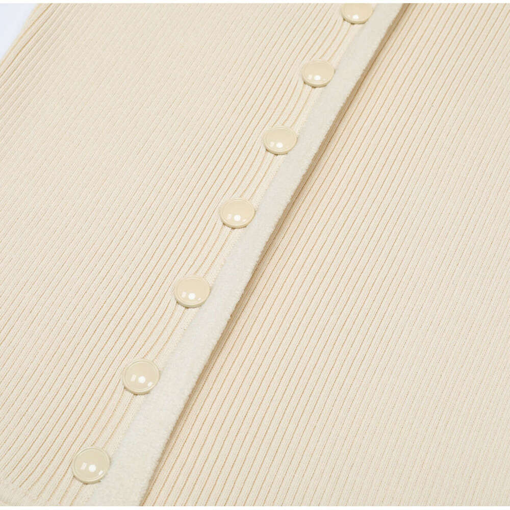 Spring and k30 Autumn New Designer High Quality Fashion Sleeveless Slim Knitted Dress 2026