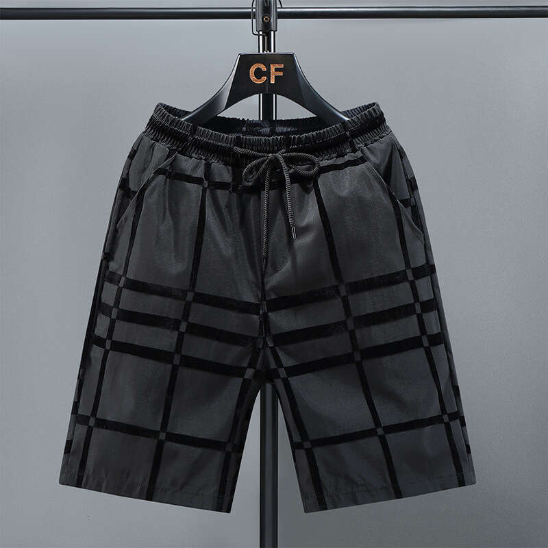 Men's Shorts New Men's Summer Outdoor Slim Fit High-End Fleece Big Trendy Brand Casual Beach Shorts Men Men's Clothing