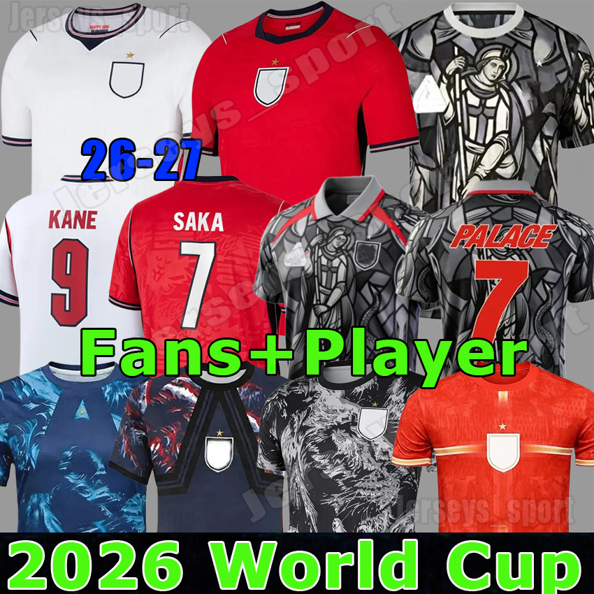 5XL england World Cup 2026 Soccer Jerseys KANE RICE SAKA MADUEKE WATKINS RASHFORD BOWEN 26 27 Long Sleeves national football top goalkeeper soccer shirt men kids kits