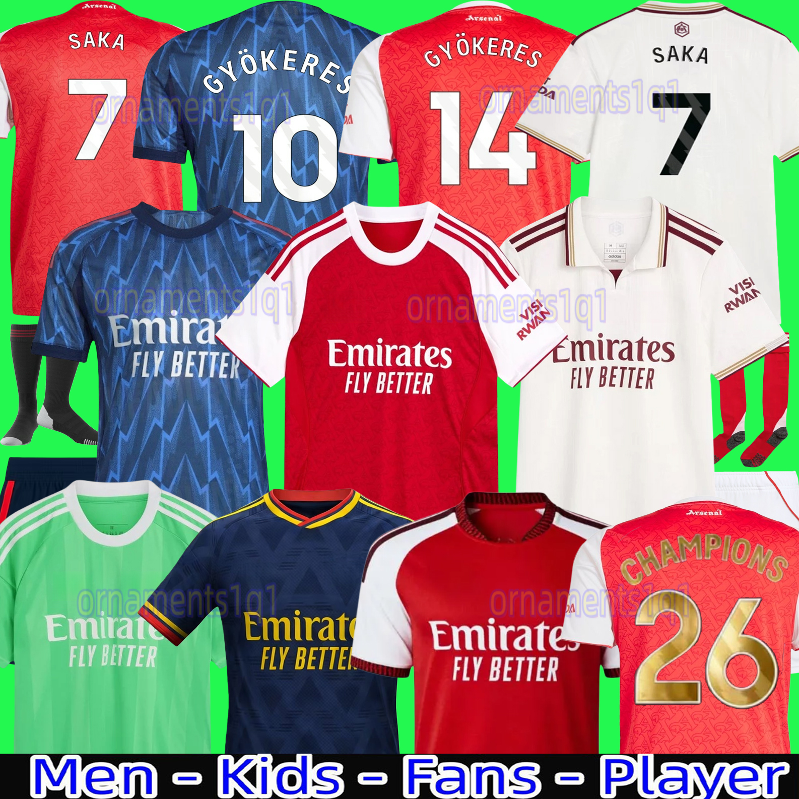 25 26 CALAFIORI soccer jerseys RICE SAKA Fans Player MADUEKE ZUBIMENDI 2025 2026 football shirt Men Kids ODEGAARD SAMBI VIEIRA Gyokeres HAVERTZ Lewis-Skelly
