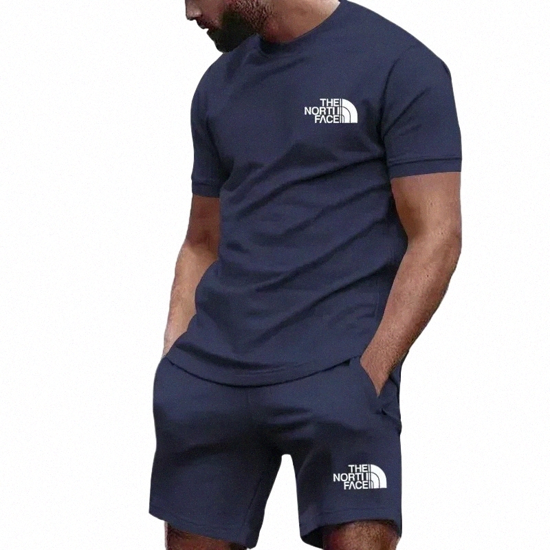 mens Tracksuits 2026 Summer Products Multicolor Breathable Sports Top Jogging Shorts Two piece Casual Sportswear