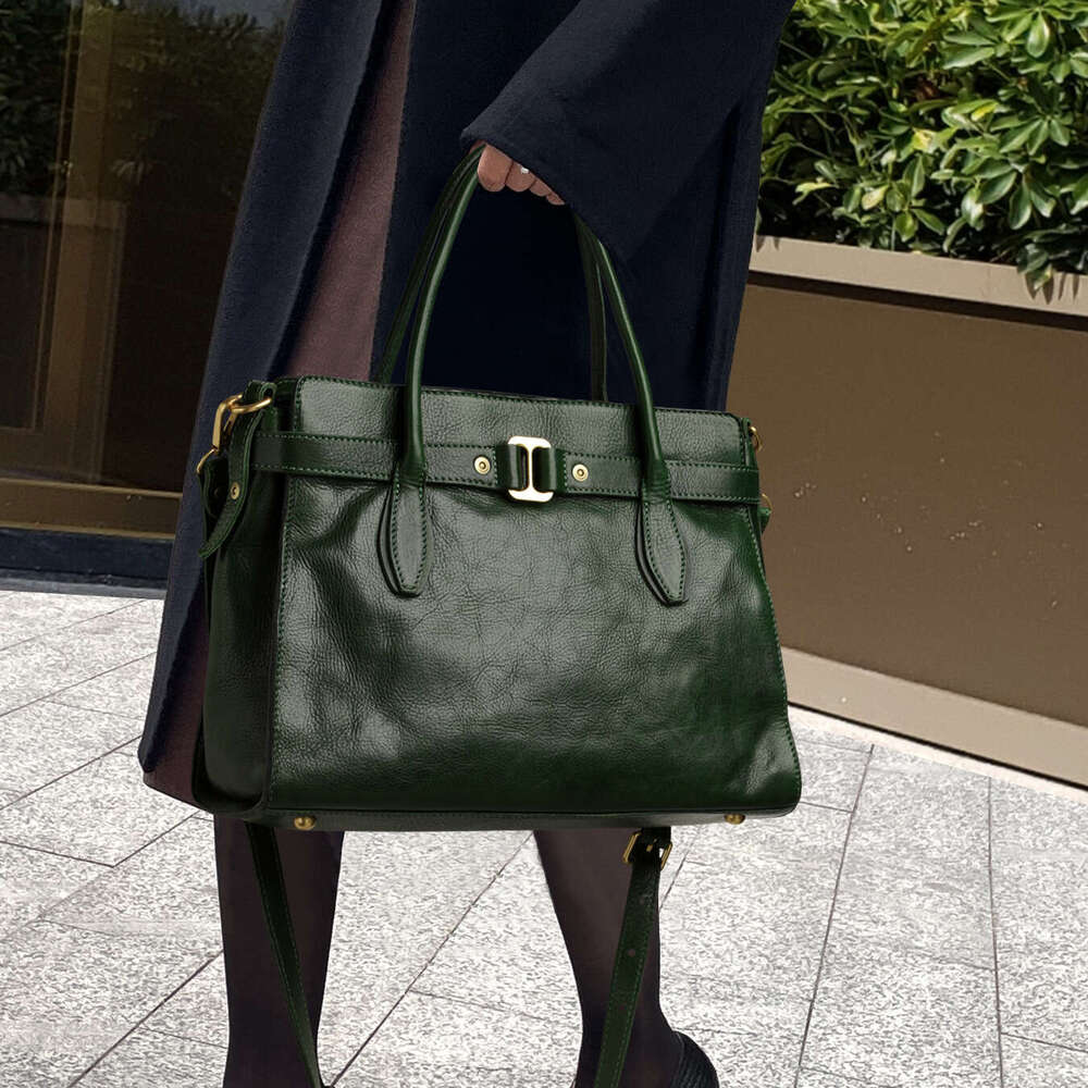 2025 New Genuine Leather Women Bag Luxury Minimalist Fashion Shoulder Bag High Quality Textured Tote Bag Factory Wholesale Drop Shipping Available SEN