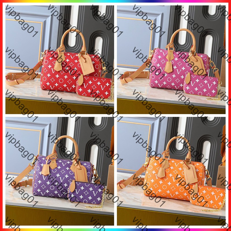 Luxury designer bag liv pochette crossbody shoulder bag high-quality monogram leather travel bag tote old flower classic women's large capacity handbag purse wallet