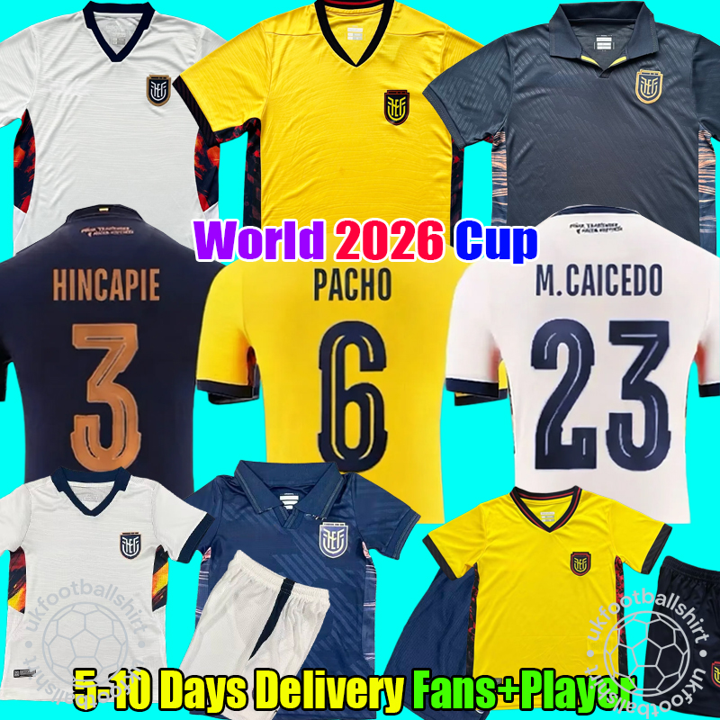Ecuador National Team Soccer Jerseys for Men & Kids - Official Kit Ready for 2026 World Cup
