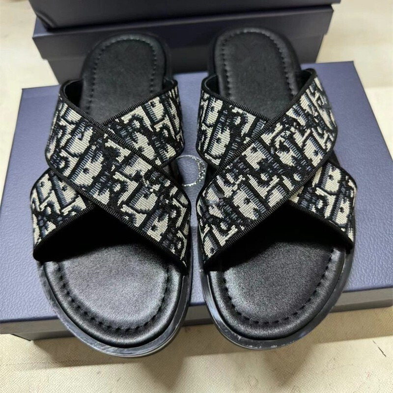 Men's Graphic Letter Slide Sandals Summer Outdoor Non-Slip Casual Shoes