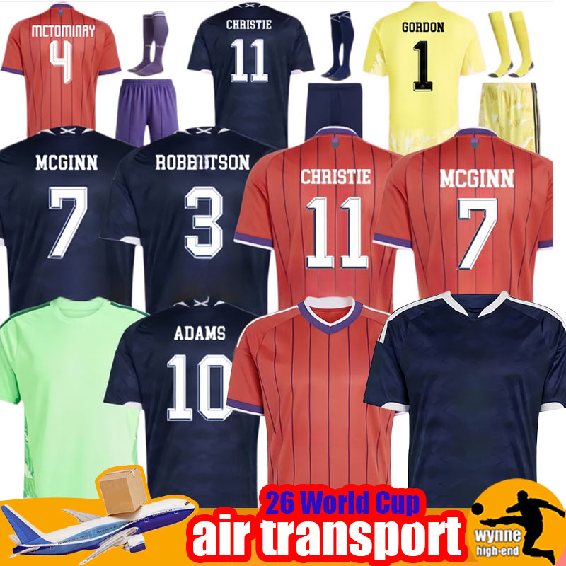 2026 World Cup scotland football shirt ROBERTSON ADAMS Soccer Jerseys DYKES McTominay McGREGOR SHANKLAND MCGREGOR Home away goalkeeper men kids
