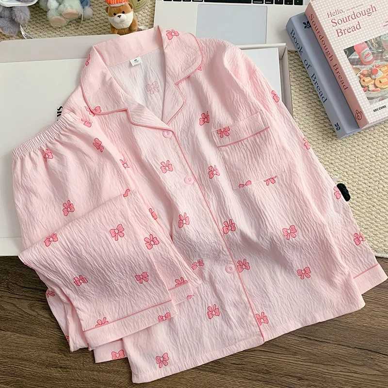 Capybara Girls Sleepwear Cloudy Cotton Jersey Sleepwear Children Thin Home Set with Long Sleeve and Pants Spring Autumn Cartoon H260403