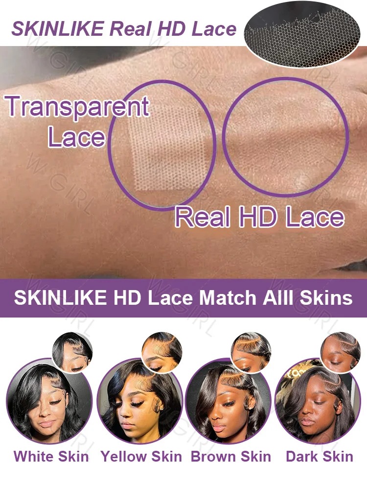 250 Density Human Hair Body Wave 13x4 HD Lace Frontal Wigs 30 40 Inch Black Loose Water 13x4 Lace Front Wig 5x5 Glueless Closure