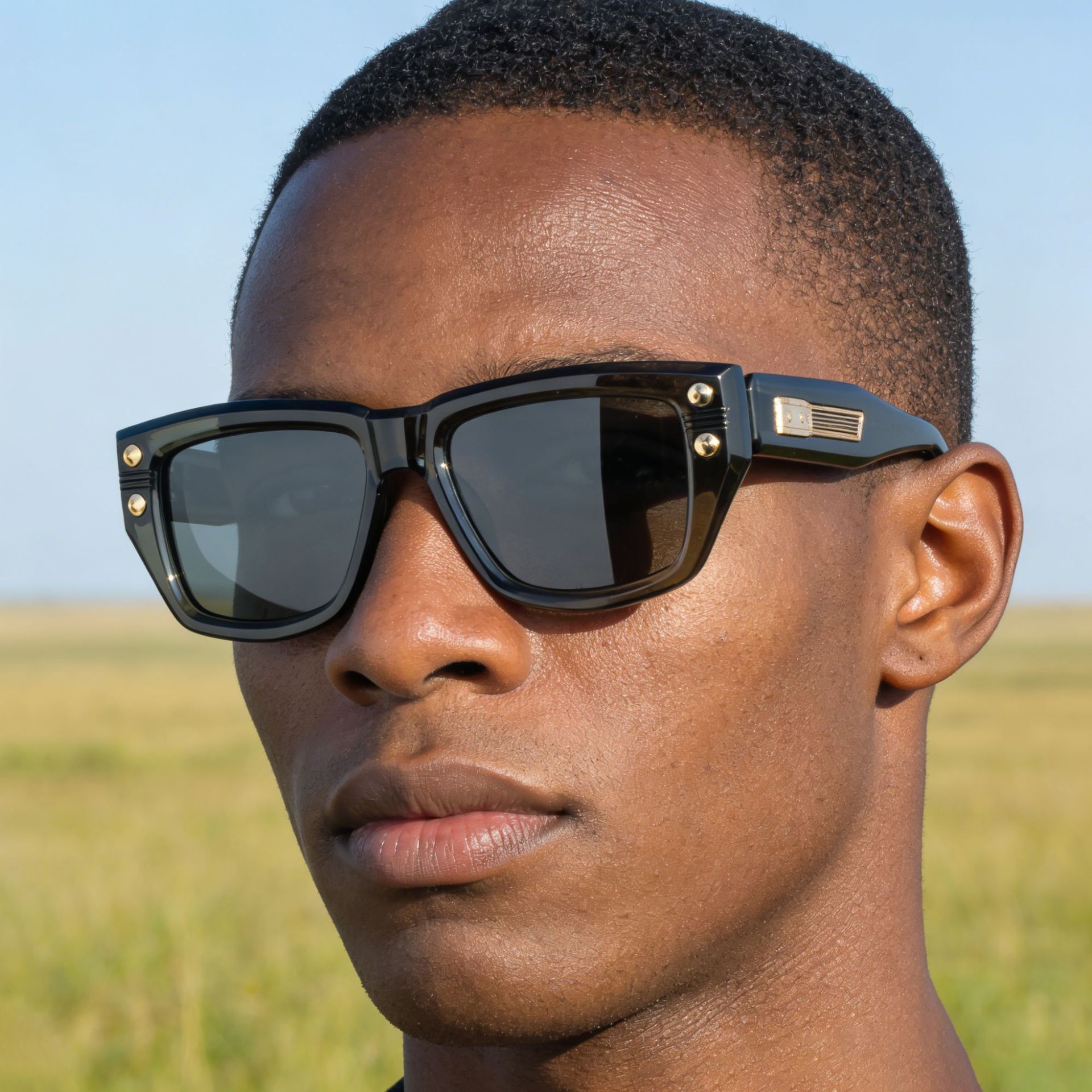 2025 New Fashion Square Frame Polarized Outdoor Trendy Personalized Sun Protection Sunglasses for Men,