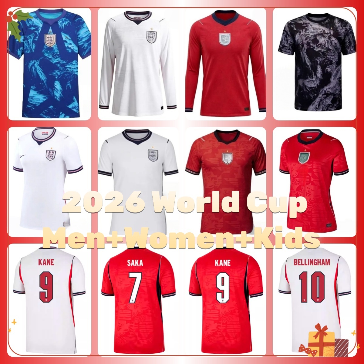 2026 World Cup EnGLAnds Football Shirt 2026 EZE BELLINGHAM STONES Football kits Soccer Jerseys RASHFORD KANE SAKA RICE FODEN National Team Kid Men Women Kids 16-4XL