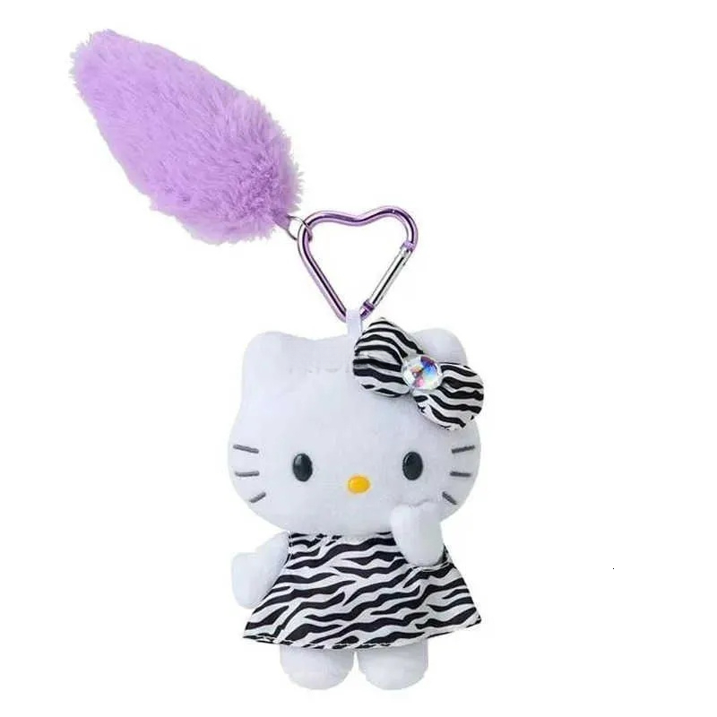 Sanrio 1pcs 12cm Cute Toy Doll Hello Kitty Plush Soft Stuffed Animals Toys Gifts Key Chain Decoration