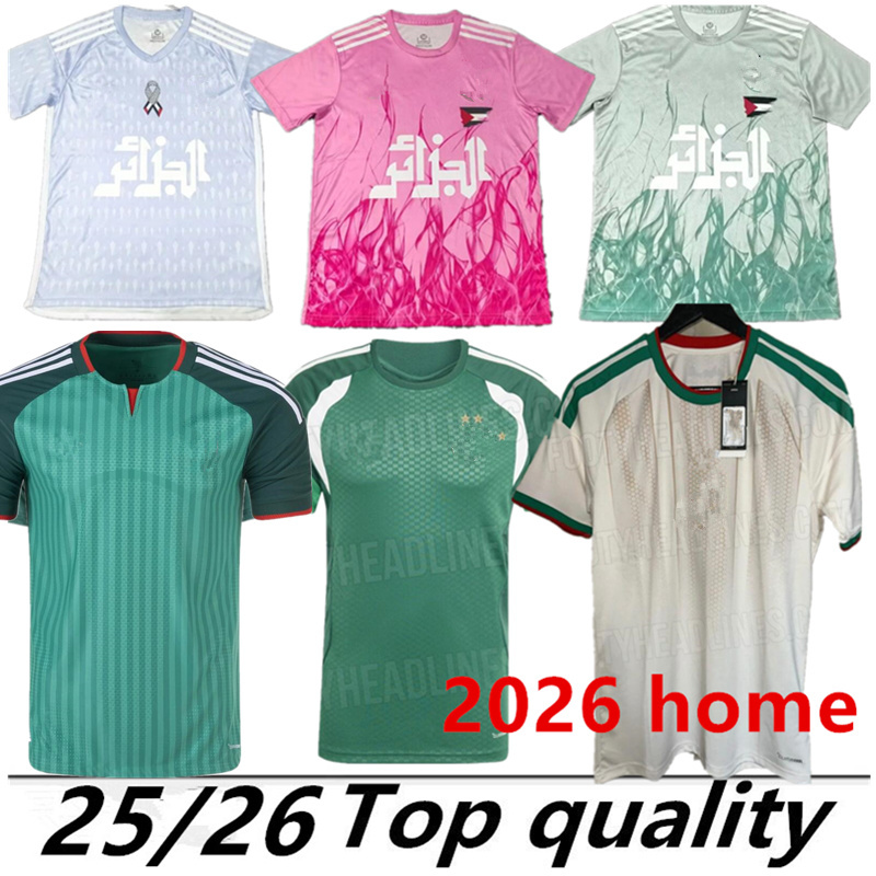 Algerie Soccer Jerseys MAHREZ 2026 World Cup Home Away BOUNEDJAH FEGHOULI BENNACER ATAL 26 25 Maillot de foot Algeria kids Algeria football shirt 2025 Africa Cup