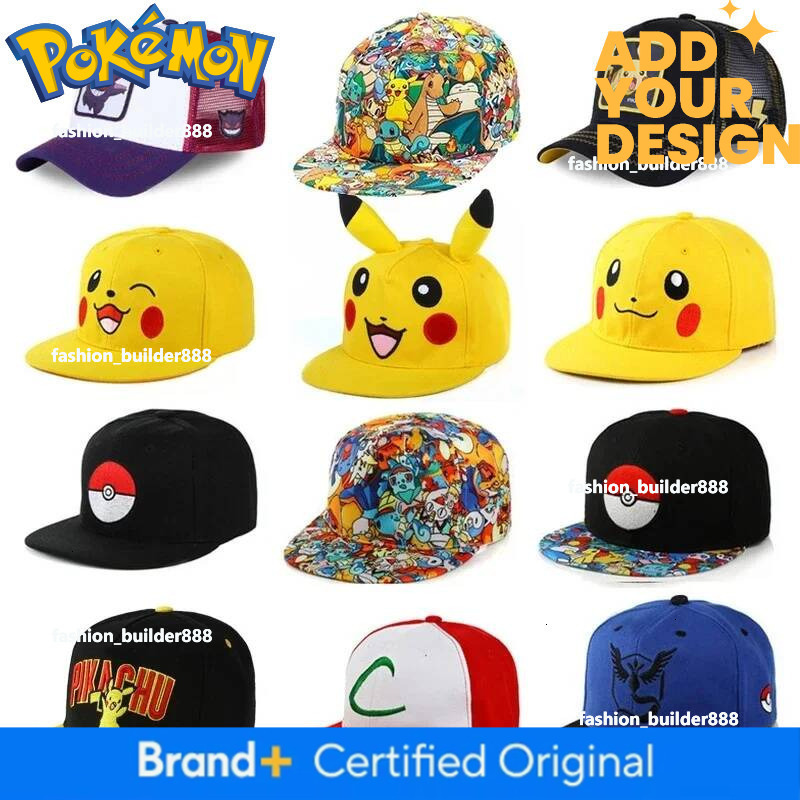 Pokemon Pikachu Baseball Cap Anime Cartoon Figure Cosplay Hat Adjustable Women Men Kids Sports Hip Hop Caps Toys Birthday Gift