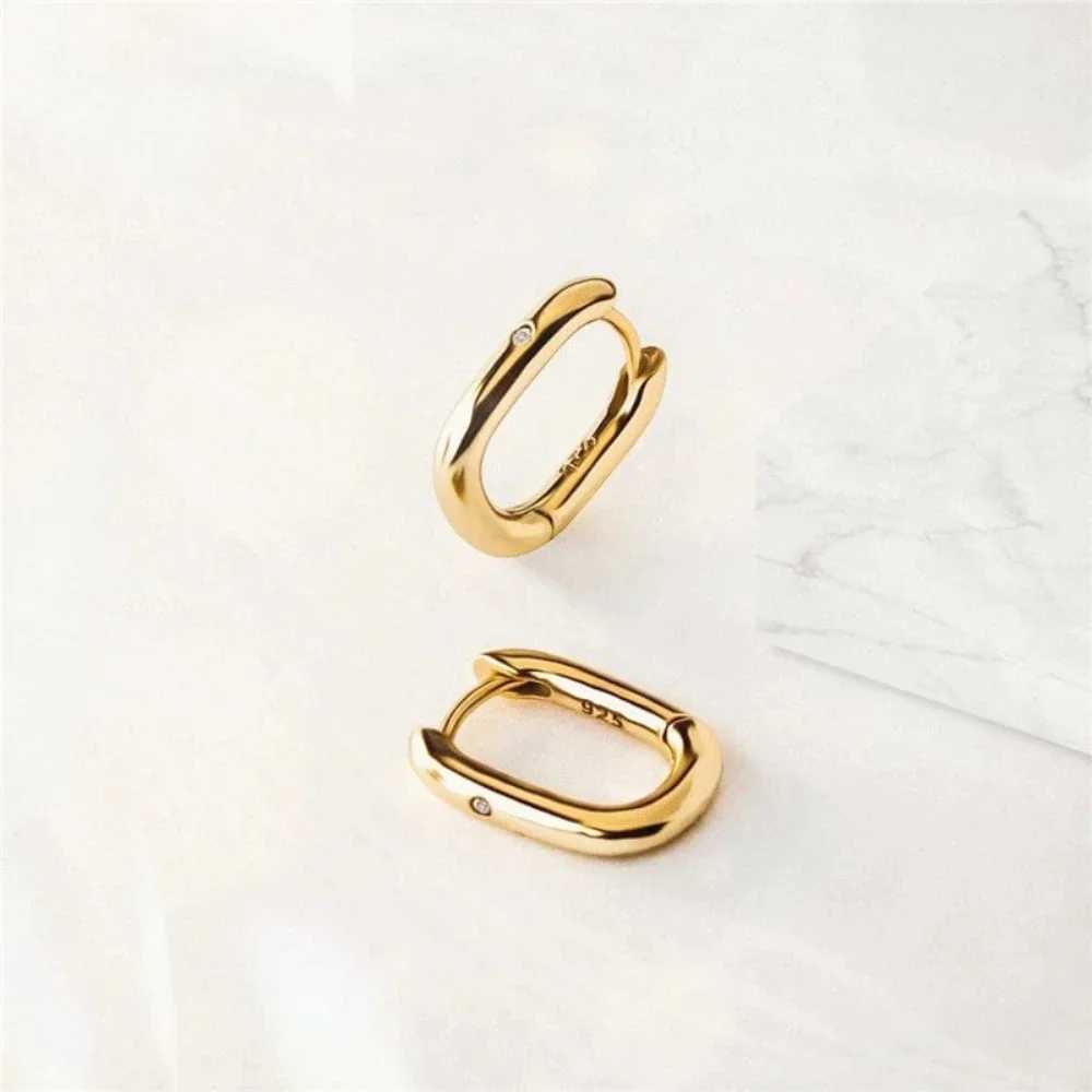 Mariasz Minimalist 1/3Pairs Dainty U-Shaped Stainless Steel Hoop Earrings for Women Gold Color with CZ Huggie Hoops Jewelry H260403