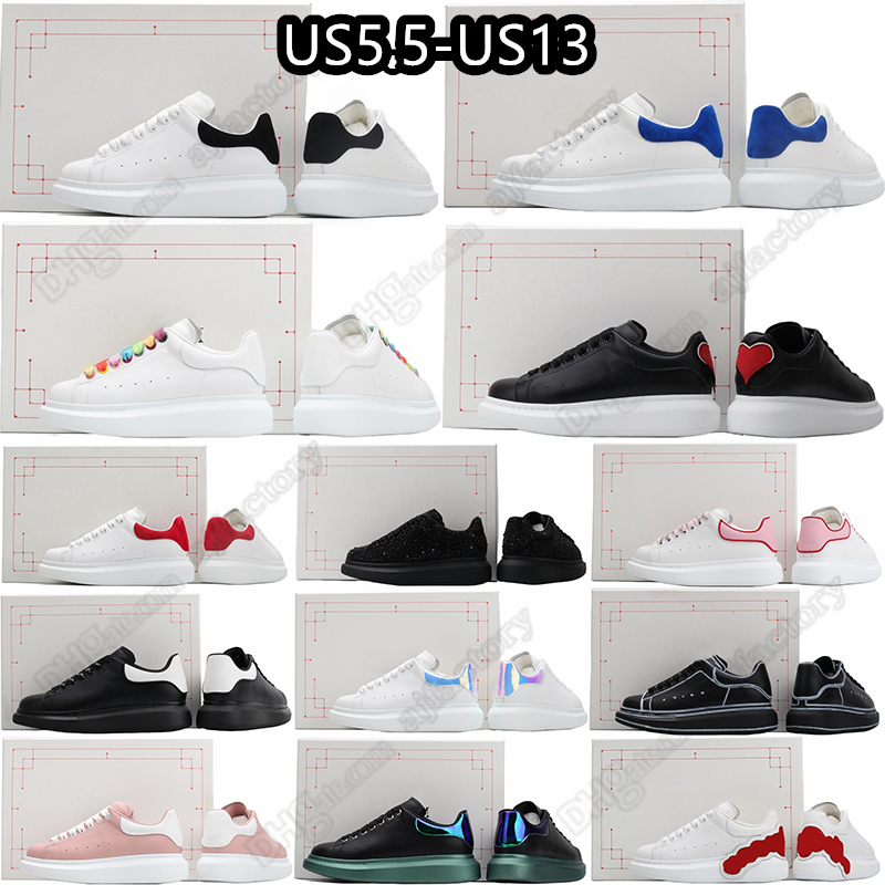 Designer Shoes Oversized Sneaker Platform Scarpe Mens Womens White Black Leather Suede Velvet Lace Up Chaussures de Espadrilles Unisex Sports Trainer 35-48