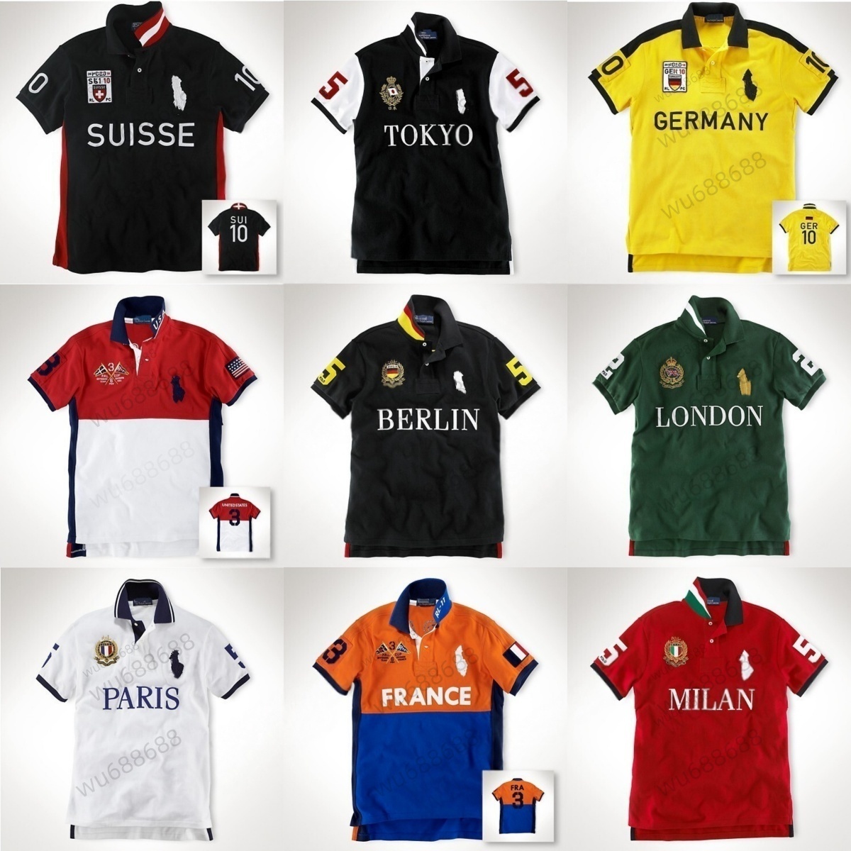 Polo Hemd Miami City Brand T-shirts Short-sleeved Polo Shirts CHICAGO City Men Short Sleeve Cotton Casual embroidery Summer Fashion Tee