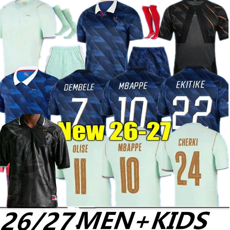 maillot france 2026 Lifestyle world cup 2026 jersey maillot quipe de Soccer Jerseys 26 27 MBAPPE DEMBELE EKITIKE Olise Kids retro Football tops Shirt maillot de foot