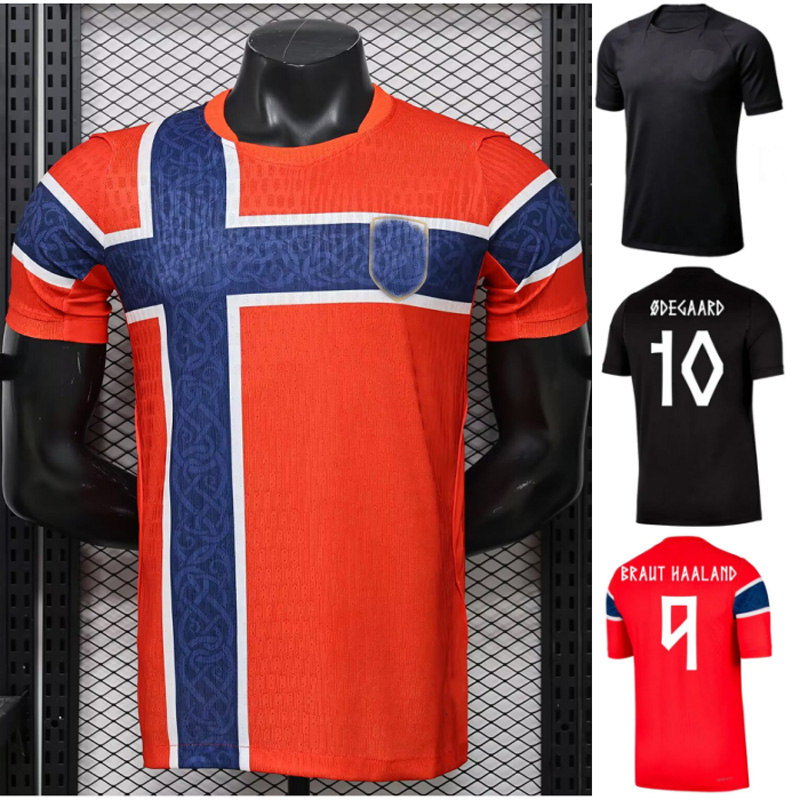2026 Haaland Soccer Jersey 26 27 fans player STRAND LARSEN national team Home Away BERG NUSA BOBB THORSTVEDT SCHJELDERUP THORSBY Football shirt men kids uniforms