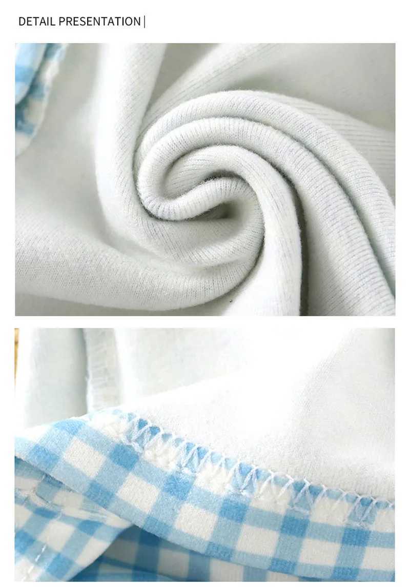 New Arrival Spring Soft Kids Girls plaid Homewear Set 1-7Y Cartoon Bear Baby Girls Sleepwear Pants Children Pajamas Suit H260403