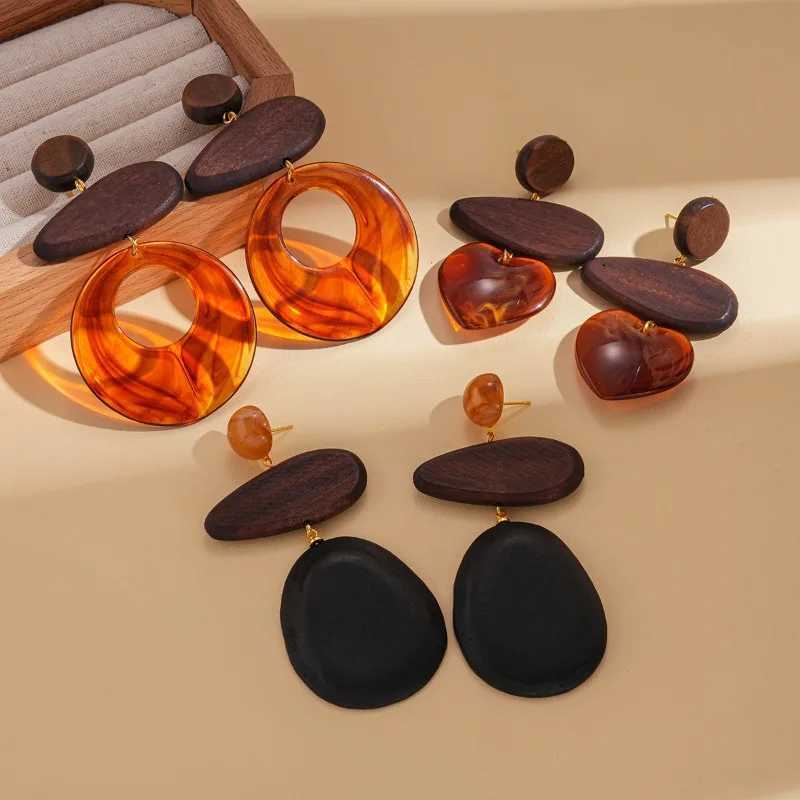 Fashion Exaggerated Water Drop Love Pendant Earrings for Women Luxury Quality Jewelry Bohemian Ethnic Style Earrings Wholesale H260403