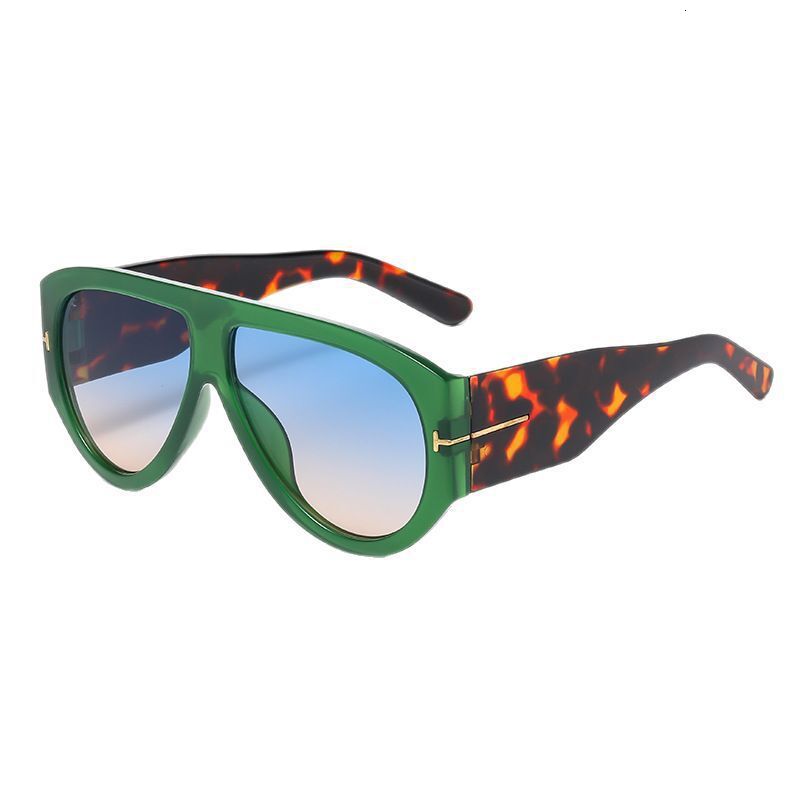 Designer's Luxury Large Frame Sunglasses With European And American Style High-end Pilot Glasses Luxurious Retro UV Resistant Cross-border Women&