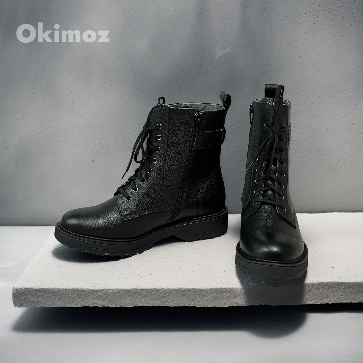 Casual Shoes Okimoz Fashion Gifts Unisex Comfortable Waterproof Black High-Tops Ideal Choice For Tough Environments Running Sneaker Designer Shoes - view 4
