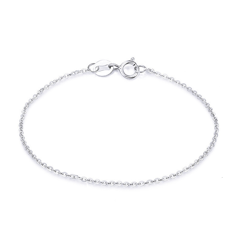LABB Real 18K Gold Bracelet Pure Au750 Flash O Plain Chain DIY Simple Small Fresh Bracelet Womens Boutique Jewelry Gift B0056 250121