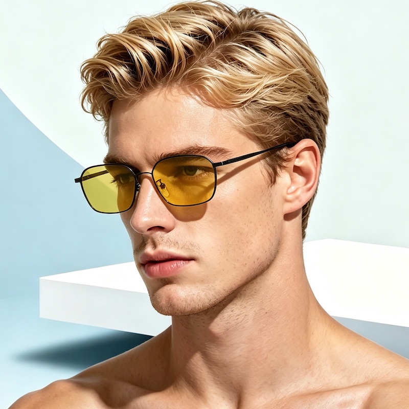 CB Small Square Sunglasses Women Men Brand Steampunk Metal Frame Sunglasses Men Retro Glasses UV400 Eyeglasses Summer Beach Outdoor Travel Fashion Acc