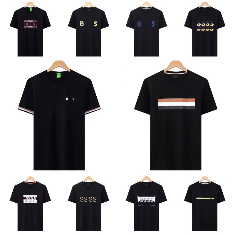 hug0boss stylish men t shirt designer shirt fashion classic mens shirt high quality tee business casual shirts summer breathable tee round neck man tops M--3XL