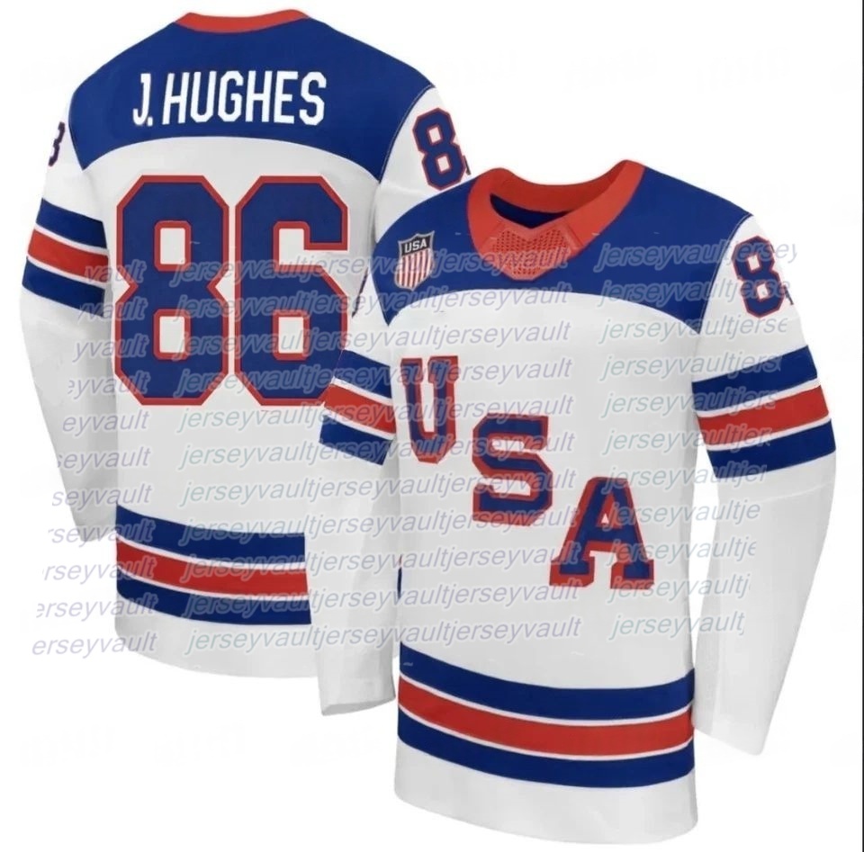 Team USA 2026 Olympices Hockey Jersey AustonS MatthewsS Quinn Hughes Jack Eichel Charlie McAvoy Matthew Tkachuk Tkachuk Jake Guentzel Clayton Keller M