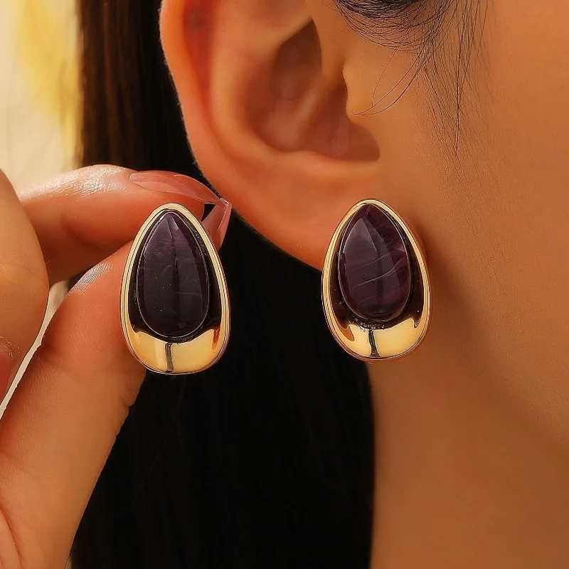 Fashion Ins Minimalist Water Droplet Earrings Elegant Womens Luxury Quality Jewelry Accessories Trendy Party Holiday Gifts H260403