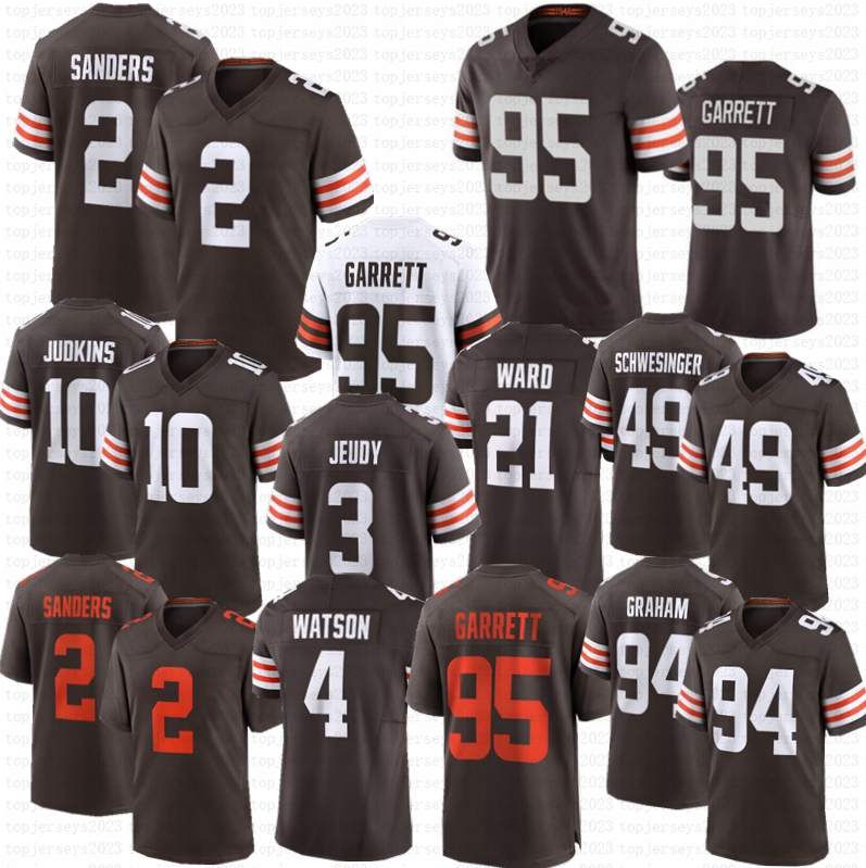 Clevelandcity Brown Jersey Shedeur Sanders Quinshon Judkins Myles Garrett Mason Graham Football Jerseys Njoku Jeudy Ricci Hicks Kosar Joe Thomas Schwesinger