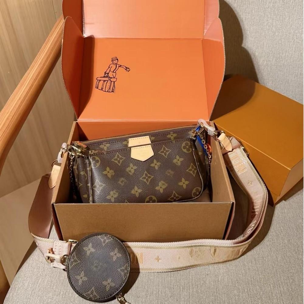 New Designer Bag Ladies Letter Embossed Shoulder Bag Cowhide Leather Luxury Bag Women's Handbag Purse Metal Chain Crossbody Bag Black Classic Half Moon Bum Bag MINI