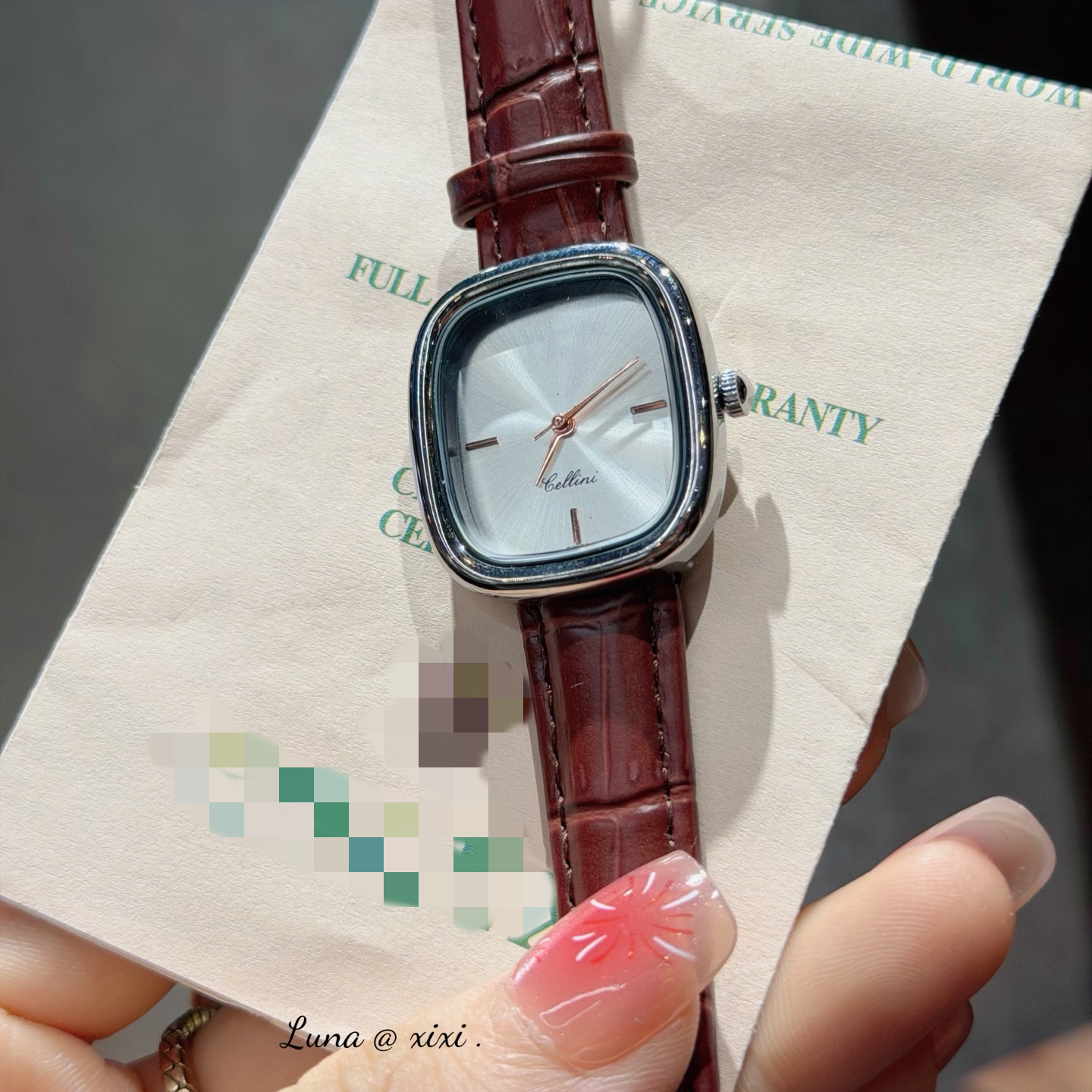 High mens women ROE Cellini Square watches quartz movement watch dial work wristwatches leather strap stainless steel case waterproof clock montre de luxe #223