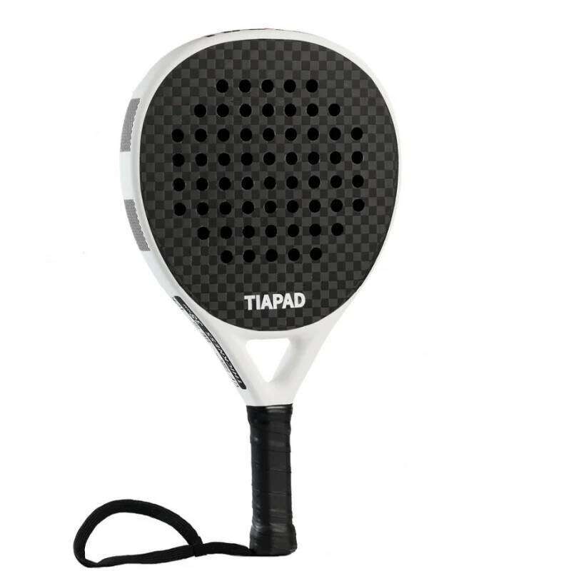 2026 Racket Carbon Fiber Surface with EVA Memory Flex Foam Core Lightweight Padel Racquet 26H0401