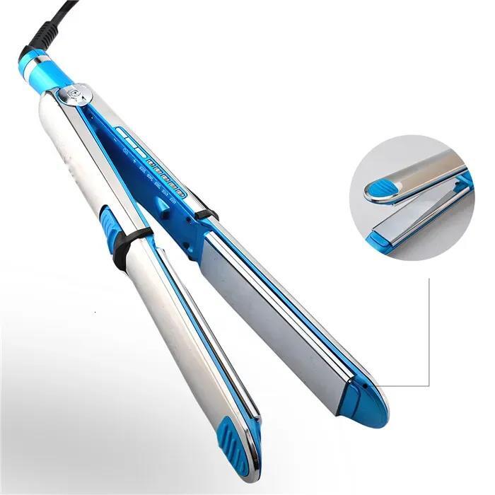 Luxury Designer Hairdryer 1.25 Inch Titanium Straightener - Professional Air Wrap Flat Iron For Sleek & Shiny Styles Hair Tool Free Shipping Y260404