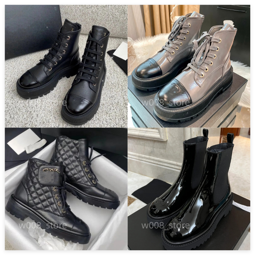 Paris Womens Ankle Boots Thick Bottom Platform Woman Shoes Fashion Female Luxury Designer Boot Casual MartinBoots Boots combat Boots