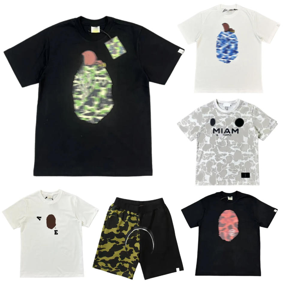 Vintage Designer Bapp T-Shirts Special Edition Football Jersey Uniform Short-Sleeved T-shirt Sportswear 3D Printed Men's Quick-drying Tops Bathing App short 503