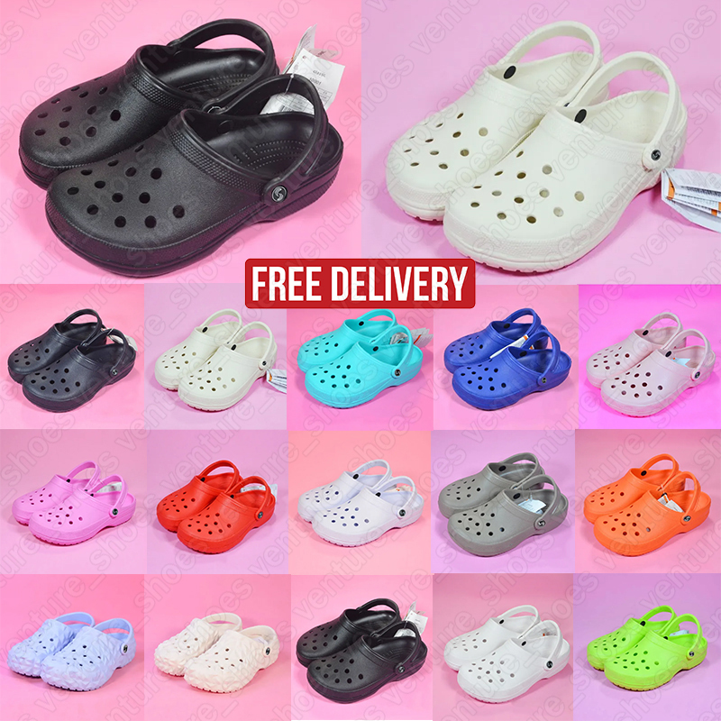 free shipping designer sandals women men slippers beach waterproof shoes outdoors beach casual shoes black white pink chaussure eur-C8-45