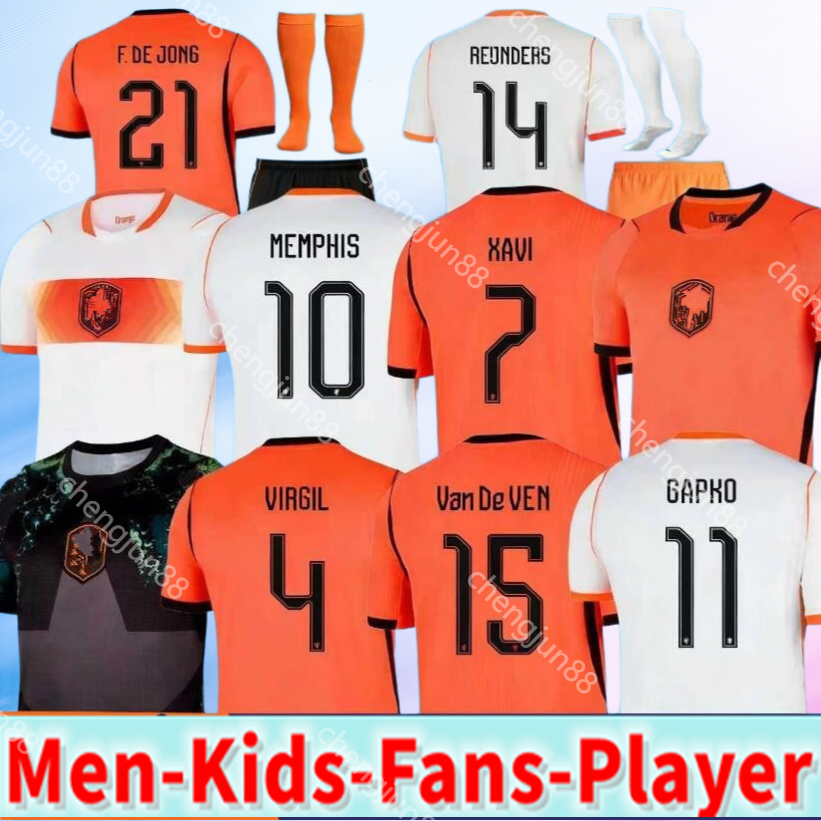 2025 2026 27 Soccer Jersey Euro Cup 25 Dutch National Team Football Shirt Men Kids Kit Full Set Home Away MEMPHIS XAVI GAKPO NETHErlANds European HoLLAnd ClubWorld Cup