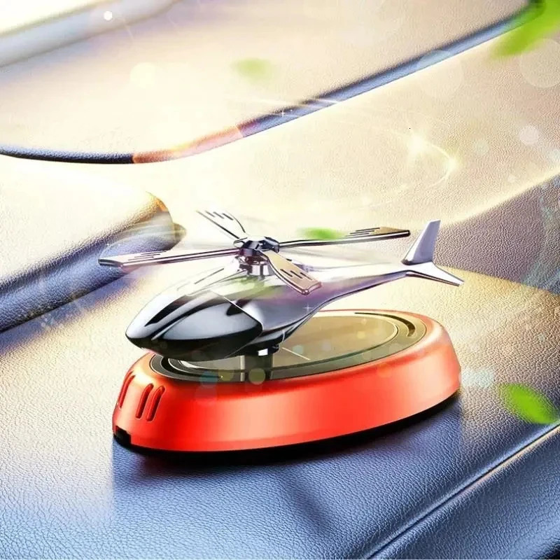 Solar Car Air Freshener Perfume Helicopter Interior Decoration Solar Car Rotating Aroma Perfume 260402