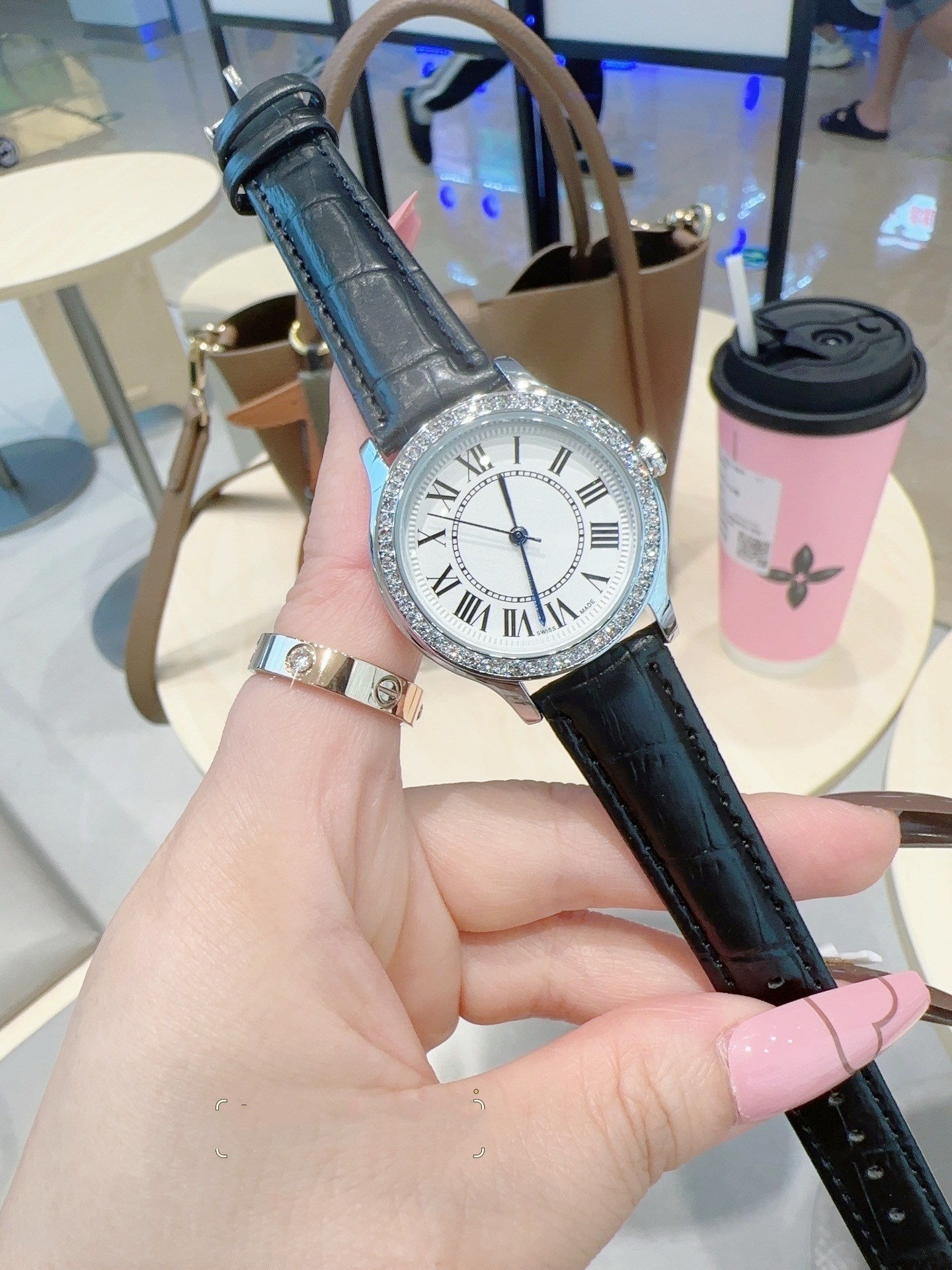 Luxury Womens Square CARTERity RONDEity DE SOLO Watch Designer Watches Quartz Movement Stainless Steel Bracelet Sapphire Glass Waterproof women Wristwatches #593