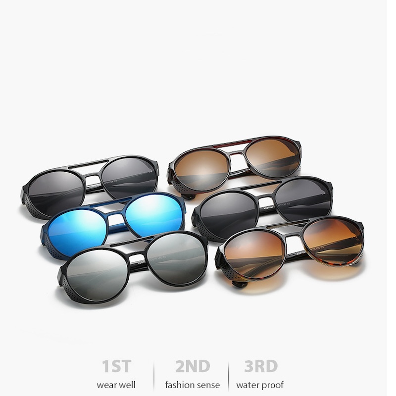 Steampunk Sunglasses Women Men Vintage Glasses Round Glasses Steam Punk Retro Fashion Sun Glasses Oculus de sol CB Fashion Accessories