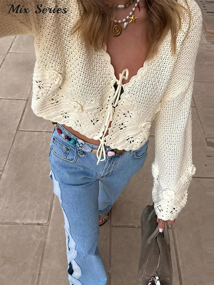 Fashion Side Hollow Out Jeans Womens High Waist Straight Leg Denim Pants 2026 Summer Lady Trendy Casual Streetwear 260402