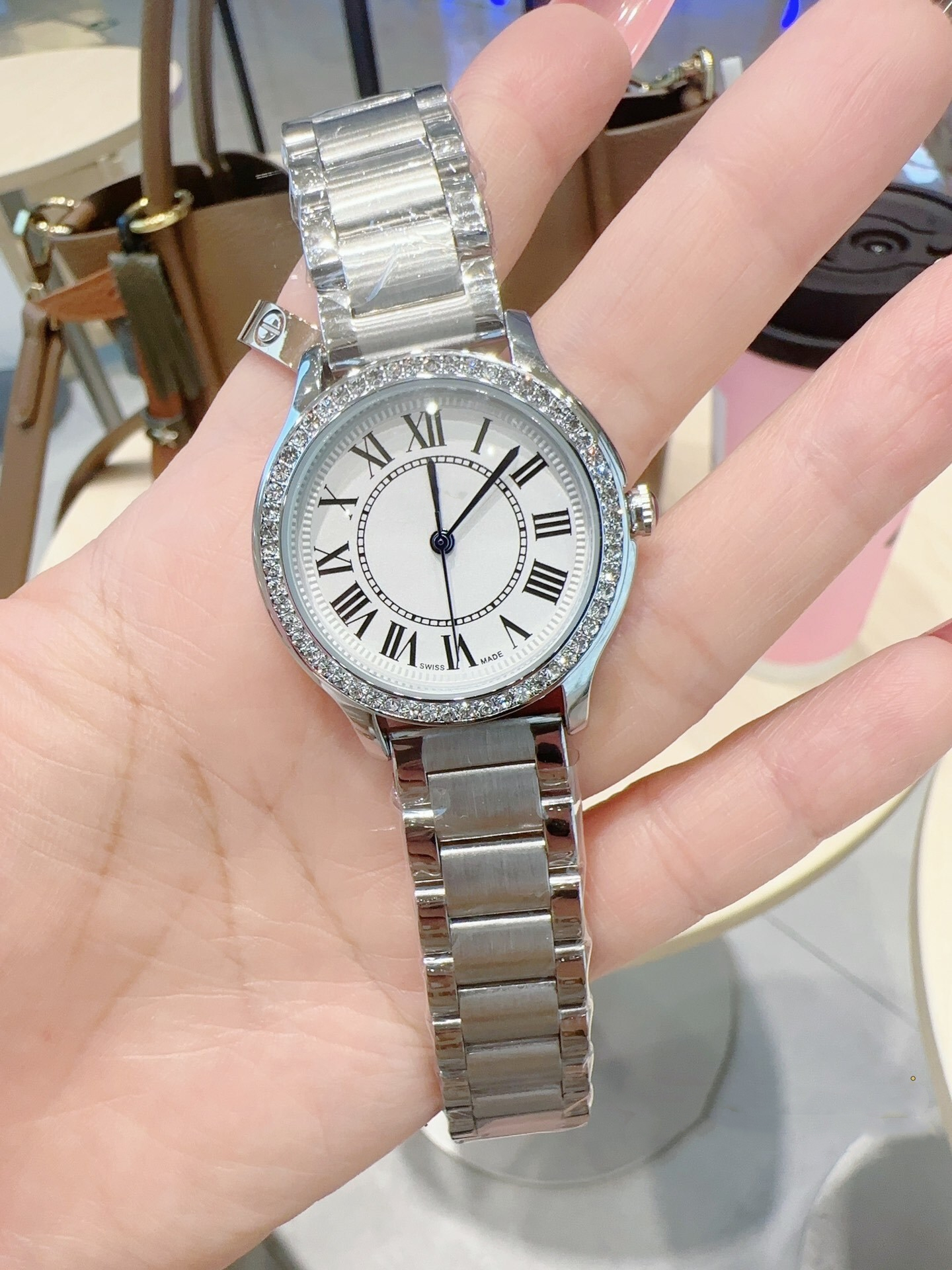 Luxury Womens Square CARTERity RONDEity DE SOLO Watch Designer Watches Quartz Movement Stainless Steel Bracelet Sapphire Glass Waterproof women Wristwatches #582