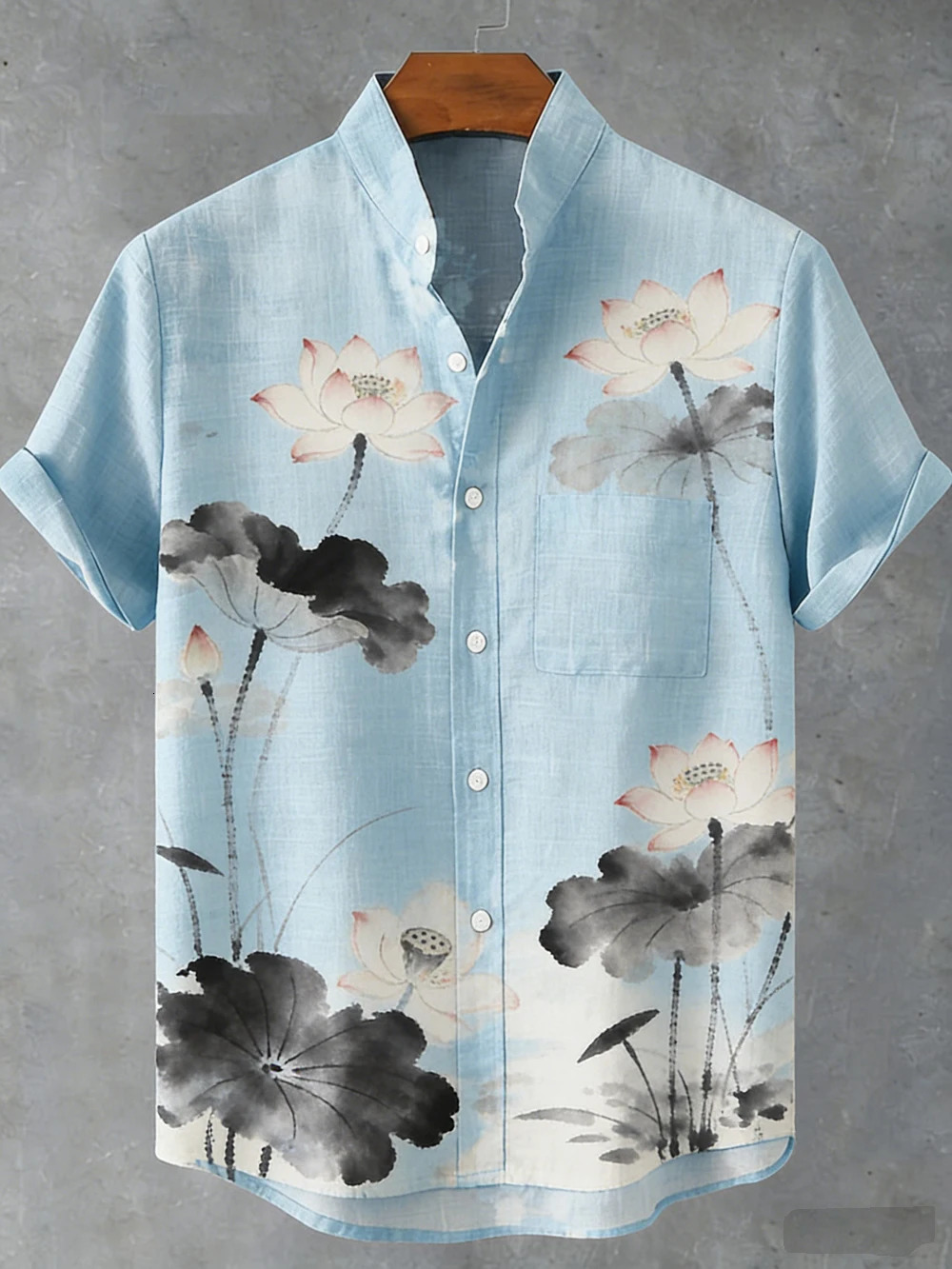 Mens retro linen short-sleeved shirt natural flying bird 3D printed shirt Hawaiian vacation outdoor fishing clothes for men 260403